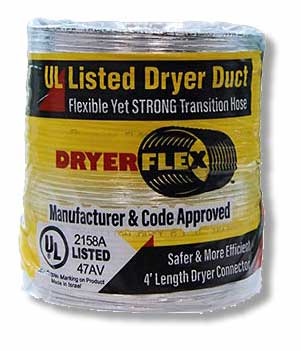 Dryer Flex Transition for Clothes dryers.
